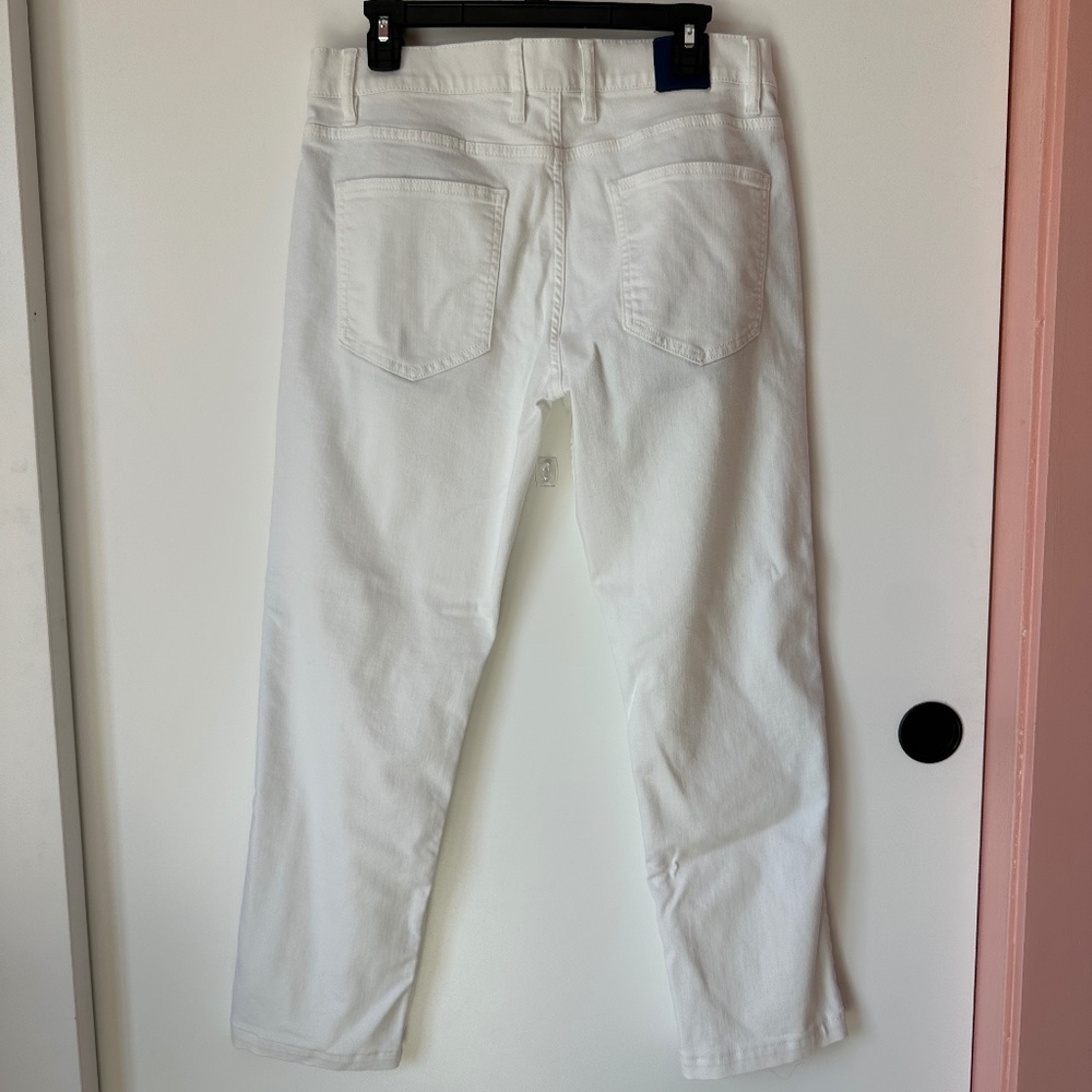 Mugsy South Shores White Stretch Jeans (Altered) 33"x27" - Picture 3 of 3